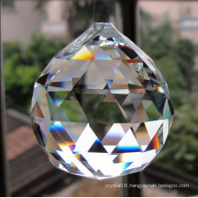 Machine Cut Crystal Glass Chandeliers Ball Pendant